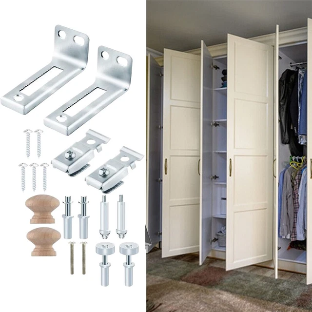 Lot De 2 Kits De Réparation Pour Portes Coulissantes Et Pliantes - Mécanisme à Ressort, Support Jusqu'à 22,7 Kg