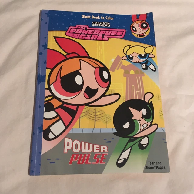 THE POWERPUFF GIRLS Power Pulse coloring activity book 2004 Dalmation