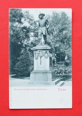 Torino Città Monumento Alessandro Lamarmora Bersaglieri cartolina MZ7454 