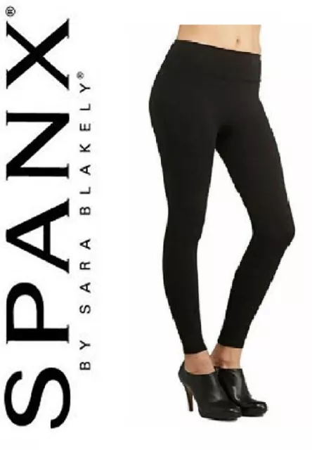 SPANX ASSETS RED Hot Label Structured Leggings Ponte BNWT Black