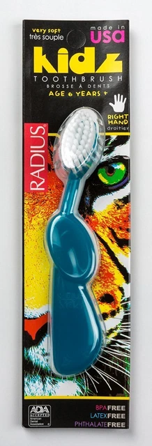 Cepillo de dientes Kidz muy suave mano derecha por radio, 1 pieza