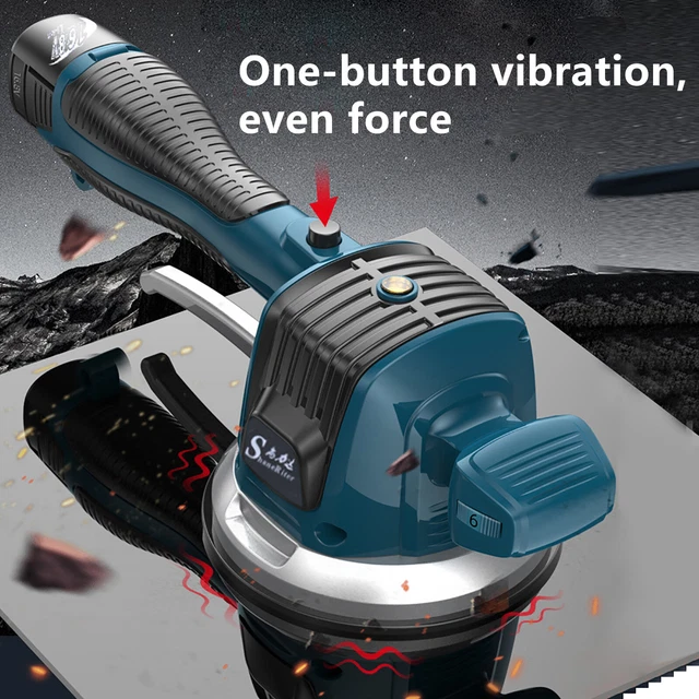 Fliesenvibrator Keramikfliesen R ttler Richtmaschine 6-Gang Mit 2 Batterien 25V