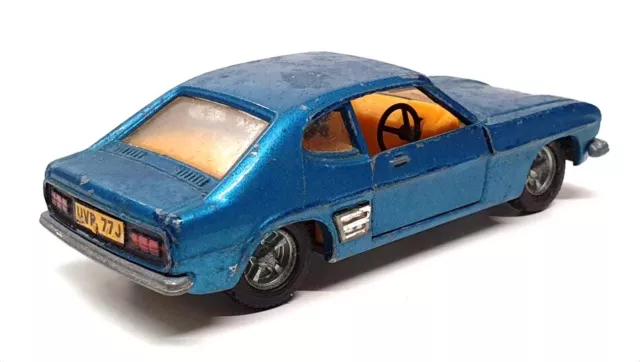 Dinky Toys 10cm Long Original Diecast 165 - Ford Capri - Met Blue 2