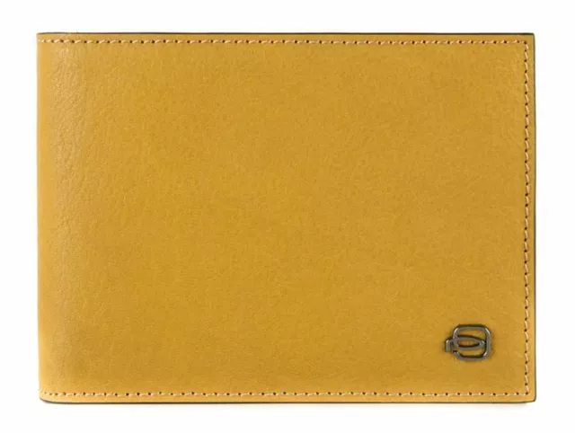 PIQUADRO Men's Wallet Flip Up ID Window Geldbörse Giallo Gelb Neu