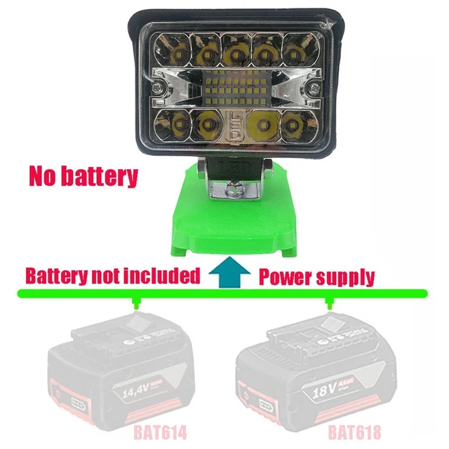 High Qulity Workshop LED Luz de trabajo LED Camping Luz Li-Ion Batería 14,4 V 18