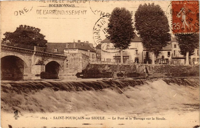 CPA AK St-POURCAIN-sur-SIOULE Le Pont et le Barrage sur la Sioule (683352)