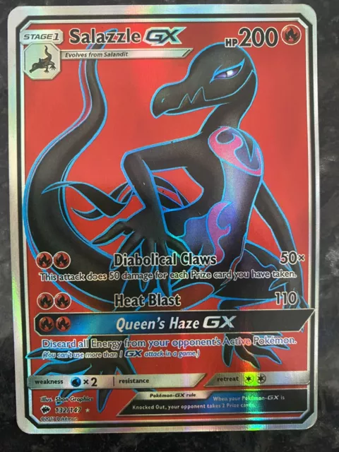 Pokemon Trading Card - Salazzle Gx - Burning Shadows Hologram ** Mint **