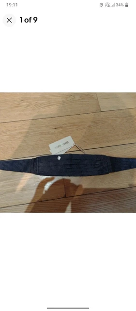 Roberto Cavalli Cummerbund Baby Woven Belt Size 9/Age 1 Year NEW