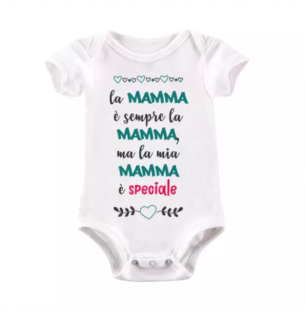 BODY COTONE 100% MAMMA Speciale TUTINA Idea REGALO NASCITA FIGLI Mam Mom Mother