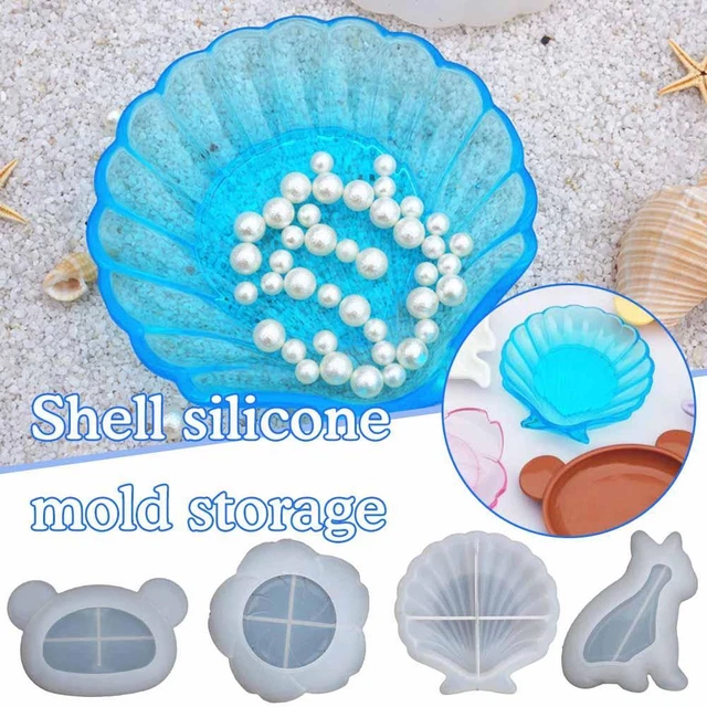 SHELL MOLD PLATE Epoxy Resin Casting Resin Silicone Mold DIY Handmade ...