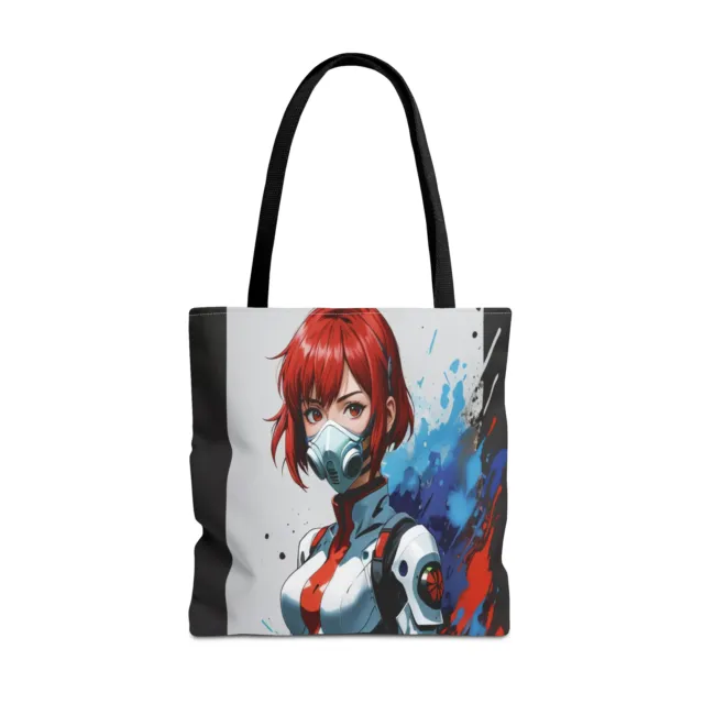 Female anime space hero red Tote Bag (AOP)