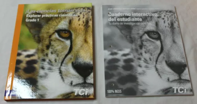 TCI Bring Science Alive Grade 1 Spanish Student Textbook & Notebook Set New