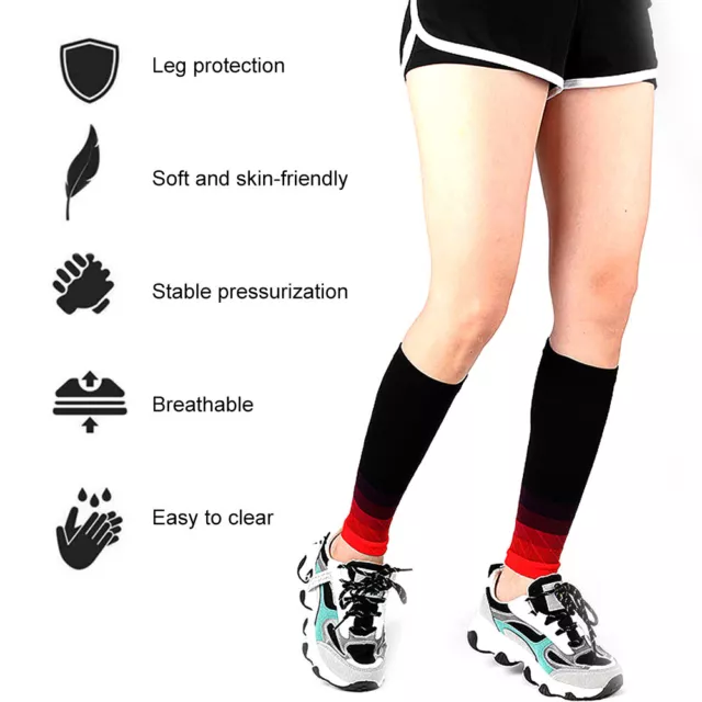 Compression Socks Running Anti Fatigue Football Travel Flight Sleeve Ladies Men 3