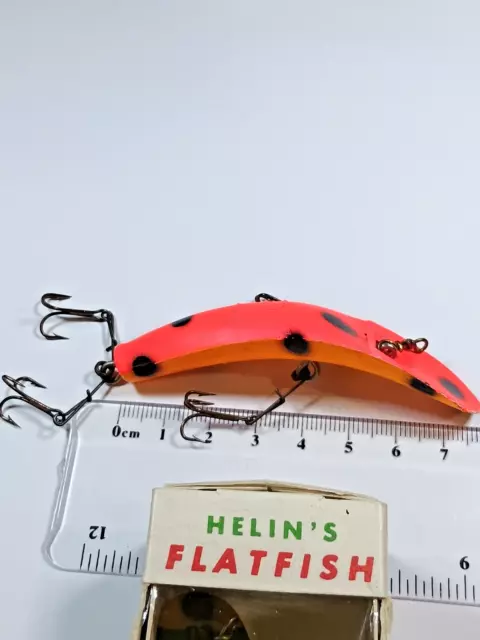 HELIN'S FISHING LURE vintage FLATFISH F7 wooden Fly Rod lure. $17.99 -  PicClick AU