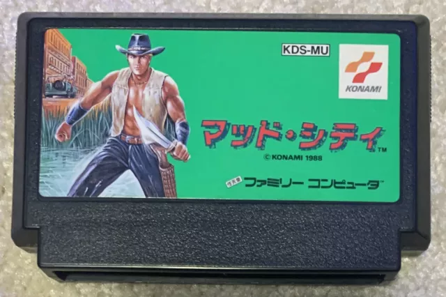 MAD CITY NINTENDO Famicom Japan Import Bayou Billy NES Konami KDS
