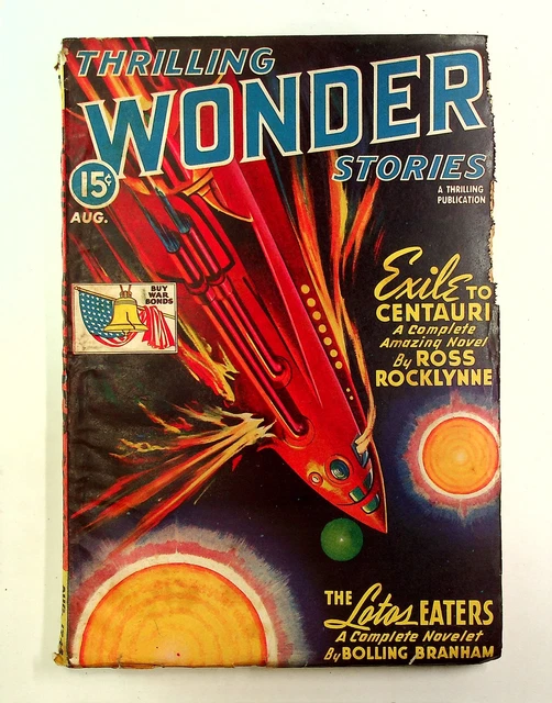Thrilling Wonder Stories Pulp Aug 1943 Vol. 24 #3 GD/VG 3.0