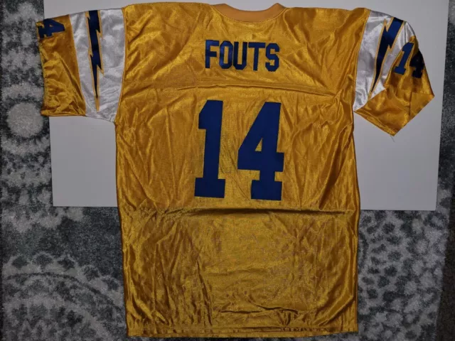 Vintage NY Sports Throwback Los Angeles San Diego Chargers Dan Fouts #14 Jersey