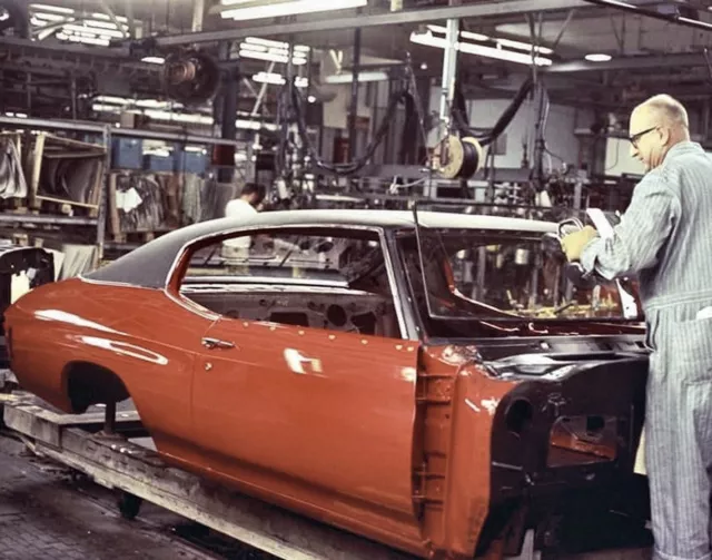 1970 Chevrolet CHEVELLE ASSEMBLY LINE Photo  (204-U)