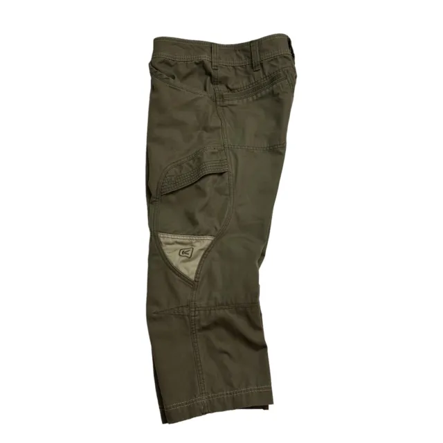 KEEN WOMENS 10 Capri Hiking Pants Original Hybrid Newport Green Khaki ...