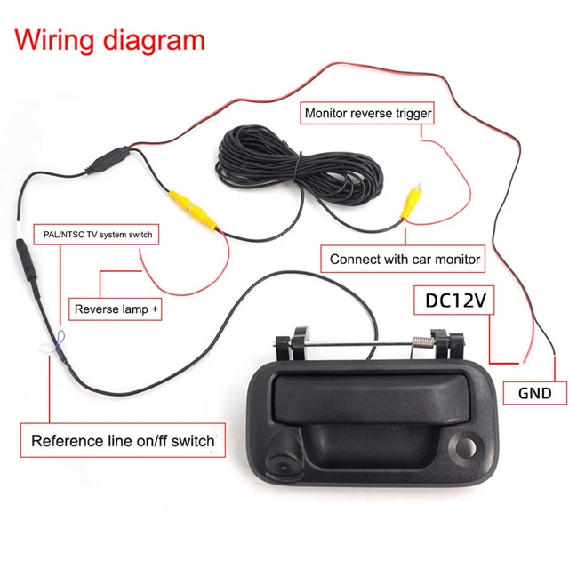 REAR VIEW CAMERA Rear View Camera Professional Trunk Tailgate Handle £ ...