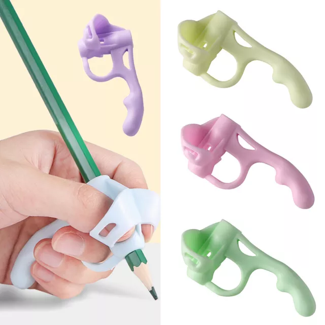 Kinder Silikon Bleistifthalter Korrektur Writing Halt Stift Griff Körperhaltung