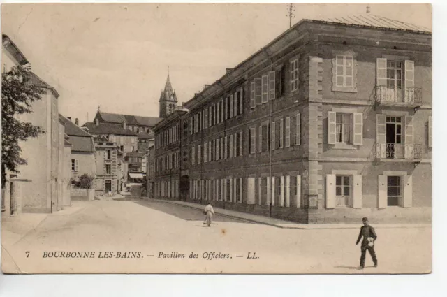 BOURBONNE LES BAINS - Haute Marne - CPA 52 - Hopital Militaire Pavillon Officier