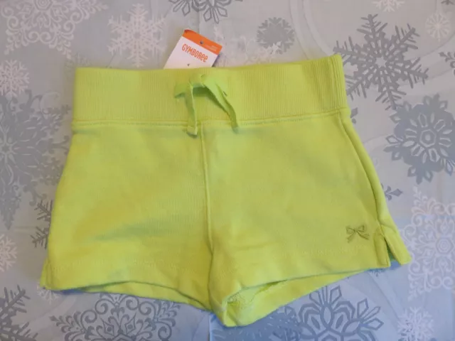 NWT Gymboree Girls Lime Green Knit Shorts Sz 4