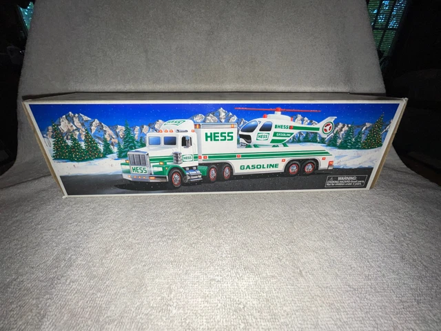 1995 HESS TOY TRUCK AND HELICOPTER  - New in the Original box!!!