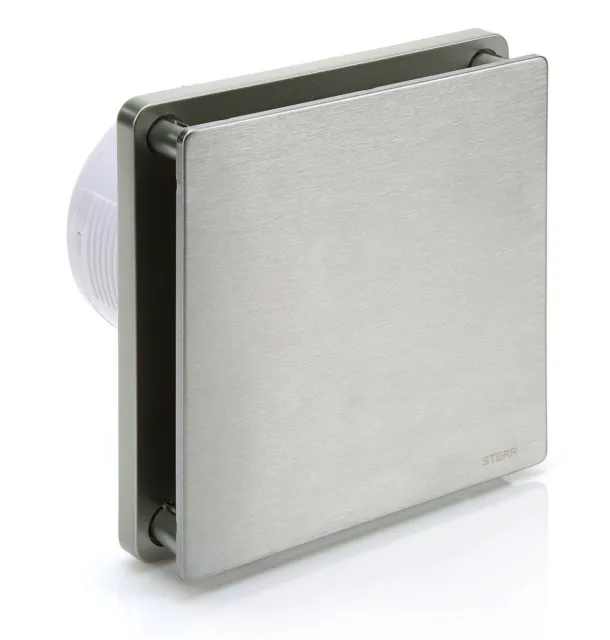 STERR - Ventilatore da bagno in acciaio inox argento - BFS100-S