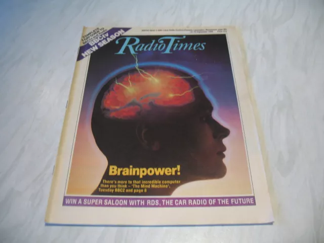 Radio Times magazine # 1988 September 10-16 BBC tv The Mind Machine cover