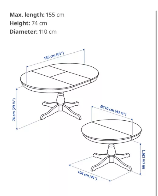 ikea bjursta extendable dining table 3