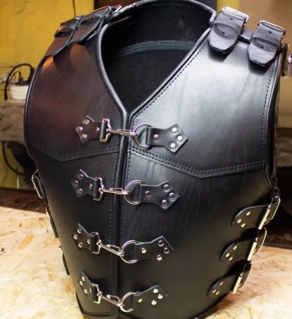 Svarog Heavy Duty 4-7 Mm Thick Buffalo Leather Motorcycle Club Vest “Invader” 3