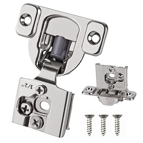 30 Pcs 1/2 " Overlay Face Frame Soft Close Kitchen CabinetSelf Closing Concea...
