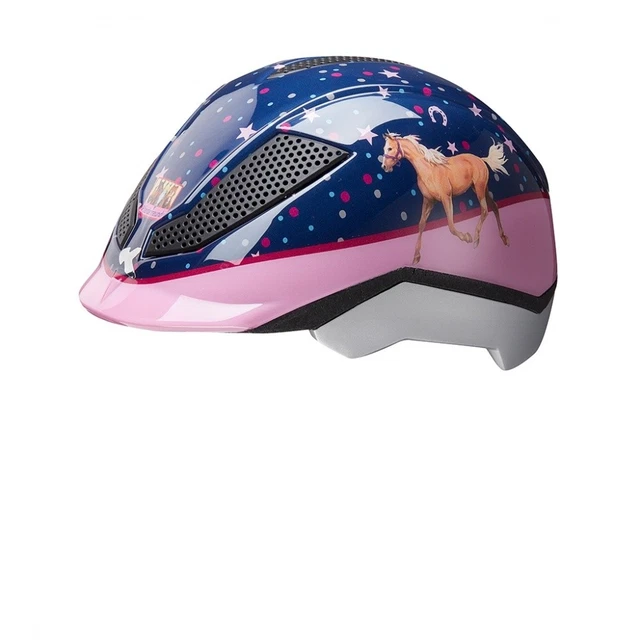 Kinder Reithelm PINA Cycle&Ride KED Pferdefreunde blau/rosa - NEU