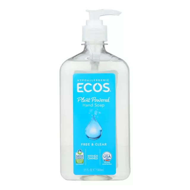 Ecos - Hand Soap Free And Clear - Case Of 6 - 17 Fl Oz.