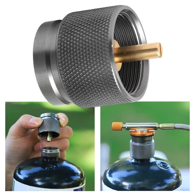 Économiseur De Gaz Plus Convertisseur De Gaz Shifter Recharge Réservoir Plat Adaptateur De Conversion De Reservoir De Camping Vanne D’adaptateur De Gaz