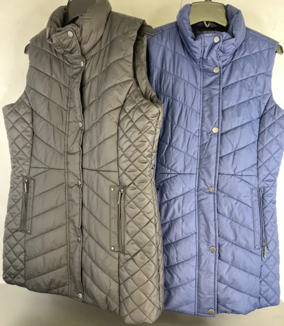 NWT Ladies weatherproof Longer Length Vest, Sleeveless Jackets, Quilted/ Padded