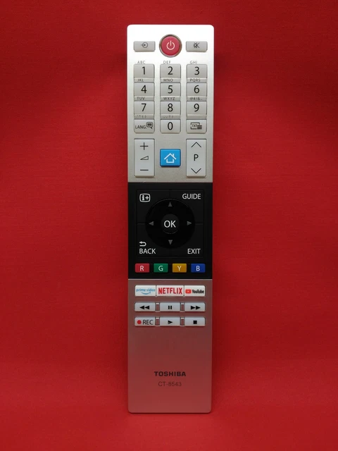 Toshiba Lcd Colour Tv Fernbedienung ORIGINAL TOSHIBA UHD 4K TV Fernbedienung // TV-Modell: 50VL5A63DG EUR
