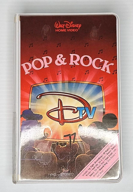 DISNEY DTV POP Rock VHS 1984 Home Video Kids Singalong Fun Clamshell ...
