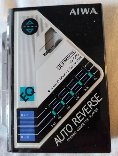 RARE LECTEUR CASSETTE WALKMAN AIWA HS P505 MKII + pièce de fixation de