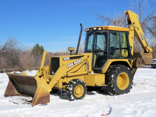 John Deere 310D 4x4 Backhoe Wheel Loader Tractor Cab Diesel Aux Hyd