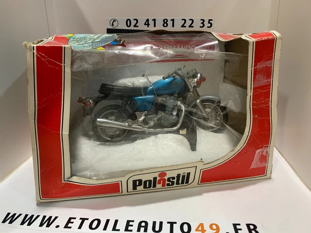 Vintage die cast Toys Metal 1/15 POLISTIL MS 111 BIKE MOTO NORTON 750 COMMANDO