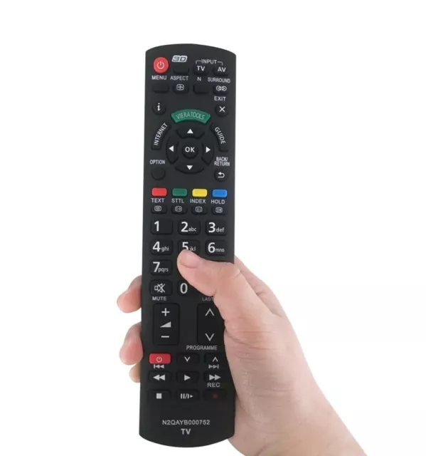 Panasonic Tv Remote Control N2Qayb000752 Replacement 3D Viera Internet Smart Tv