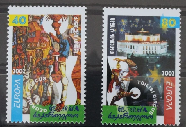 Georgien 397 A-398 A postfrisch Europa Zirkus #WK618