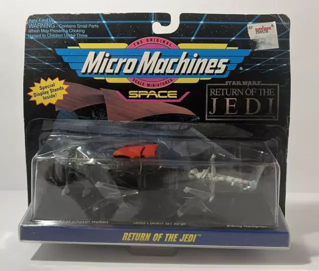 Star Wars Micro Machines Collection #3 Galoob 1993 Jabba's Sail Barge sellado