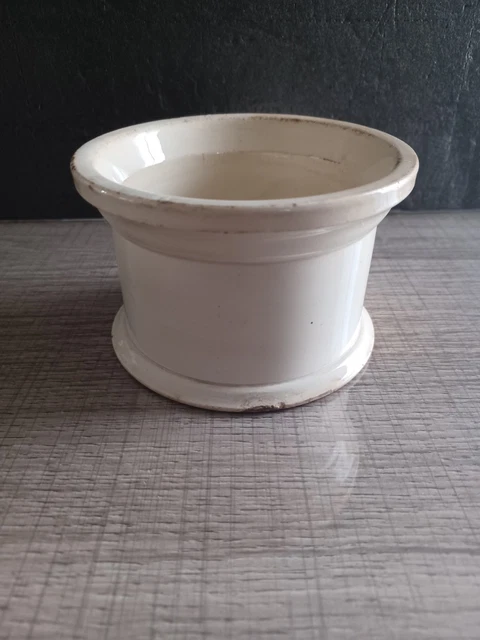 ANCIEN POT À confiture Creil et Montereau faience EUR 20,00