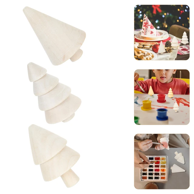 9 Pcs Raccordi Fai Te Albero Di Natale Legno Giocattoli Per Bambine Attrezzo