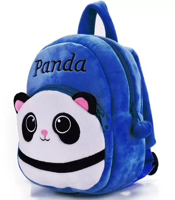 sac dos enfant, forme panda mignonne no peluche mini-sac dos pour materelle  garderie prscolaire filles garons (2 4 ans)