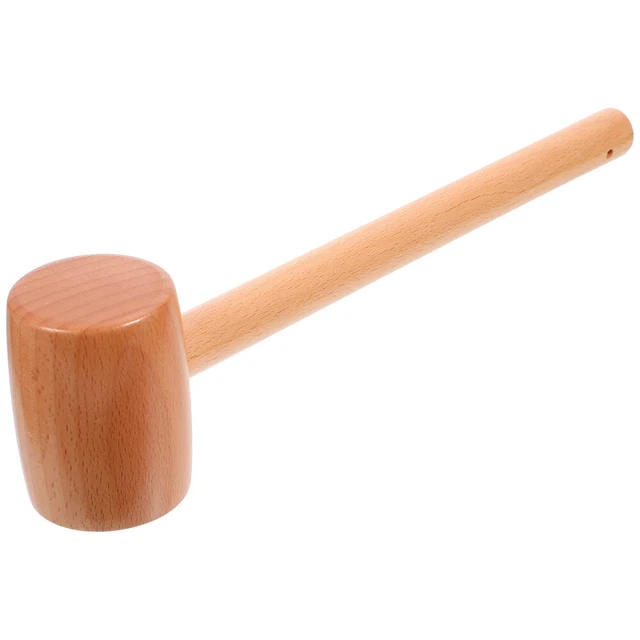1 pz martello in legno maglione legno naturale legno massello strumento per cracking frutti di mare