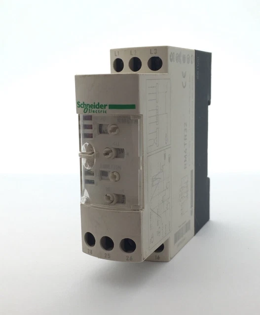 Original Schneider Relay RM4TG20 Phase Sequence Relay RM4-TG20 Over